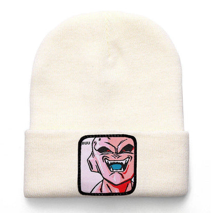 Anime Cartoon Dragon Ball Women Men Knitted Warm Winter Hats For Women Men Solid Hip-hop Casual Cuffed Beanies Bonnet