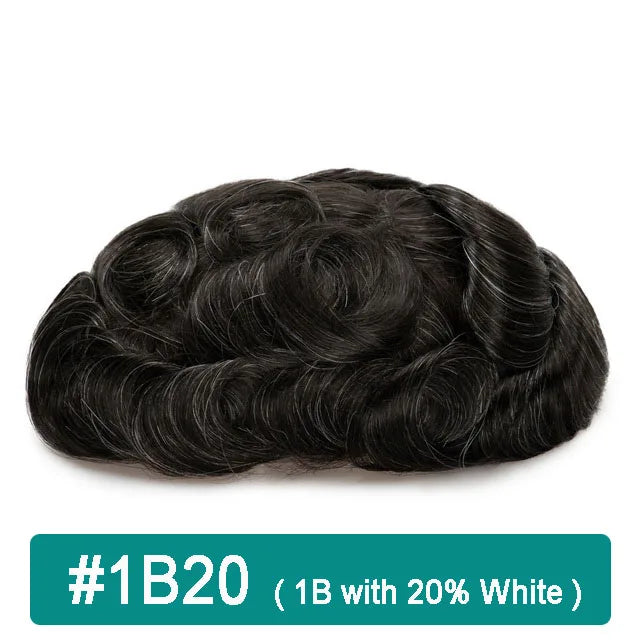iLace Silk Base Men Toupee Swiss Lace Front 100% Human Hair Natural Hairline Male Capillary Prosthesis Wig Men Hair System