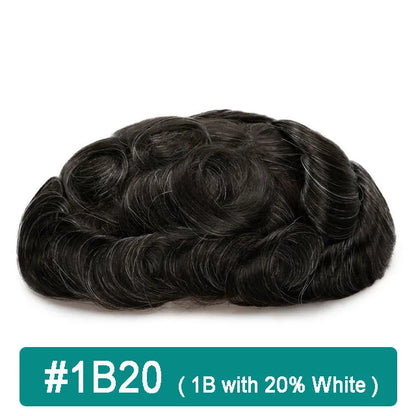 iLace Silk Base Men Toupee Swiss Lace Front 100% Human Hair Natural Hairline Male Capillary Prosthesis Wig Men Hair System
