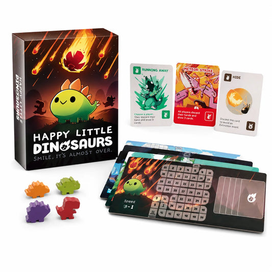 Happy Little Dinosaurs Cute Survival Strategy Card Board Game Fun Adventure Family Party Kids Adults Gift English Version