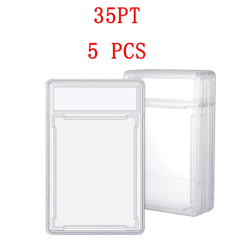 35/55/75/100PT Trading Cards Slab Label Grade Baseball Star Card Sleeves Protector Acrylic Hard Plastic Game Grade PTCG Gift Toy