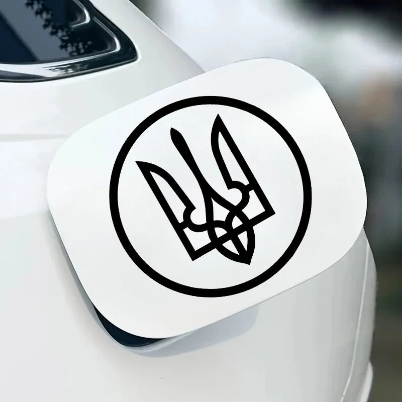 Ukraine Трезубец Тризуб Whole Body Waterproof Vinyl Car Sticker Decal Car Accessories Decor Pegatinas Para Coche