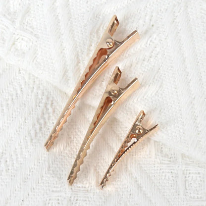 50Pcs Hair Alligator Metal Hair Clips Duckbill Blank Setting Base DIY Hairpins Barrette Ornament Hair Styling Tool Accessories