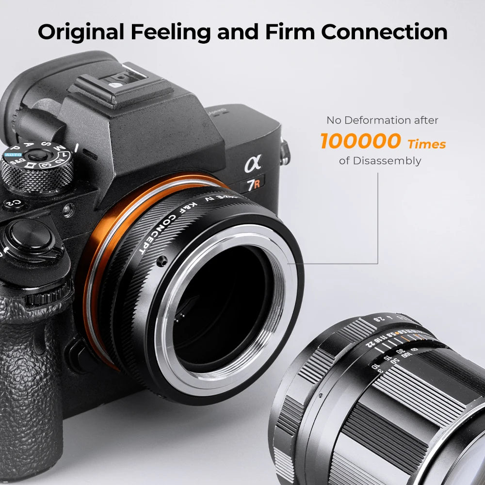 K&F CONCEPT Camera Lens Adapter for M42 Mount Lens to Sony E NEX Canon EF EOS R EOS M Nikon F Z Fujifilm FX M4/3 Leica SR Camera