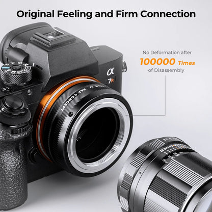 K&F CONCEPT Camera Lens Adapter for M42 Mount Lens to Sony E NEX Canon EF EOS R EOS M Nikon F Z Fujifilm FX M4/3 Leica SR Camera