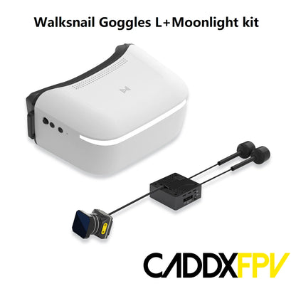 Walksnail Avatar HD Goggles L Moonlight Kit 4K/60FPS GM3 Gimbal Head Track System All-in-One Set For Wltoys RC Car HD FPV Racing