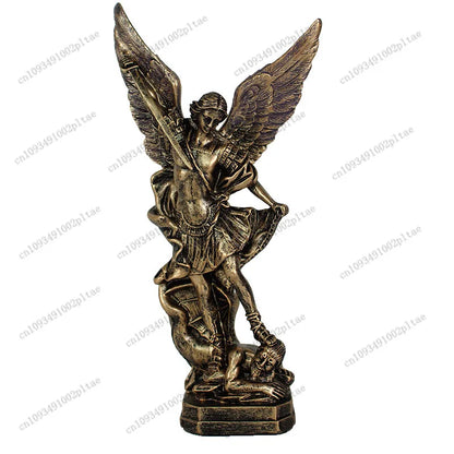 Archangel Michael St. Michael Sculpture Ornament Home Decoration Resin Crafts Statue Ornament