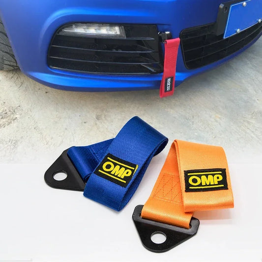 High-Strength Car Nylon Tow Strap Car Tow Ropes Trailer Ropes Bumper Trailer Max 2 Tons Towing Strap With Nut Auto Accessories