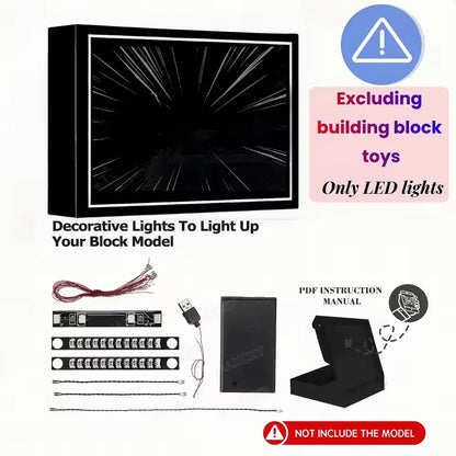 Decorative LED Lighting (No Model) For LEGO 76269 Marvel Avengers Tower Light Up your Building Blocks With Battery box