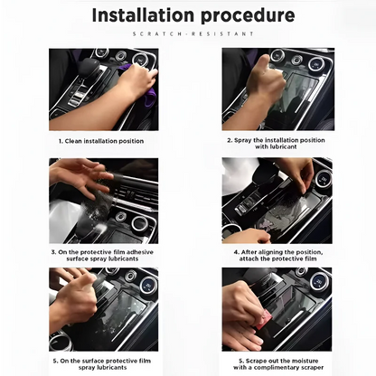For Porsche Taycan 21-25 Models Interior Protection Dashboard Multimedia Navigation Transparent Scratch-Resistant Film Modificat