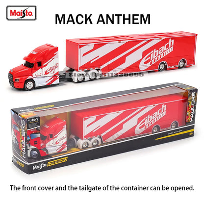 Maisto 1:64 MACK Anthem 2019 FORD LoneStar Transport Casting Manufacturing Trailer Model Simulation Model Alloy Car Collection