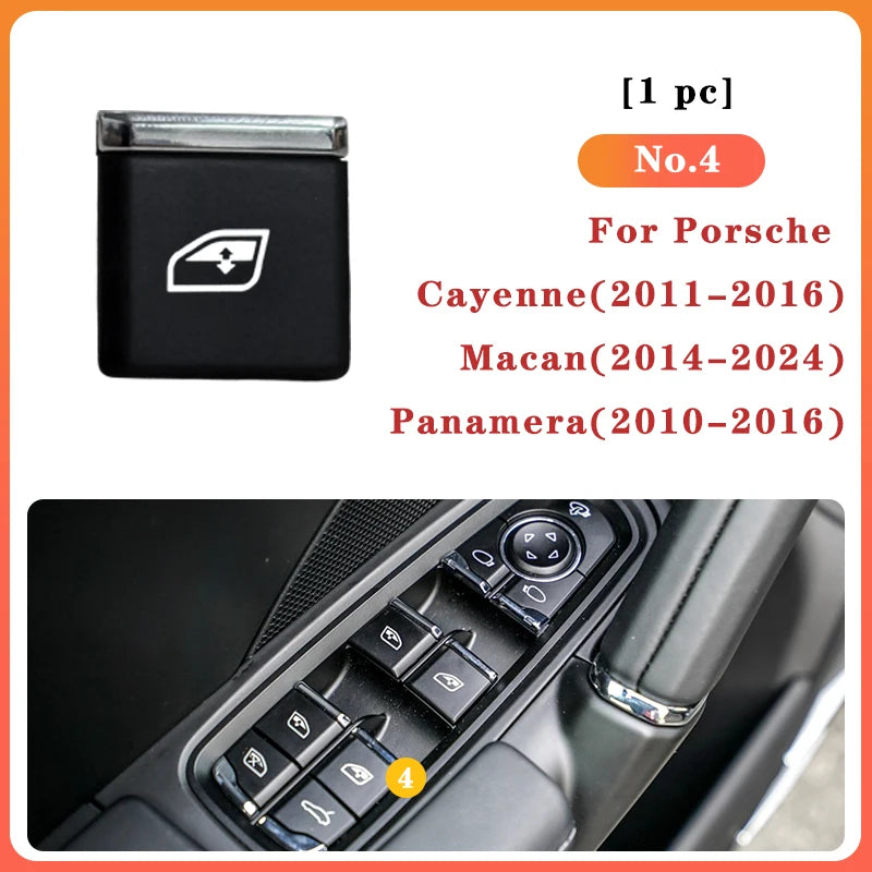 Car Window Regulator Switch Button Suitable for Porsche Cayenne Panamera Macan Car Window Control Button 95B-837-315