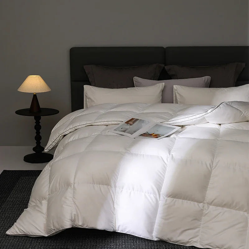Queen Size 4-Season Down Duvet: 95% Hungarian Goose Down, Hotel Luxury, 220x240cm