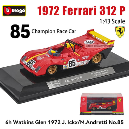Bburago 1:43 296 GT3 racing Alloy die-casting car model toy WEC 24h Le Mans Hypercar 2025 Ferrari 499P No.83 Ye Yifei FIA WEC