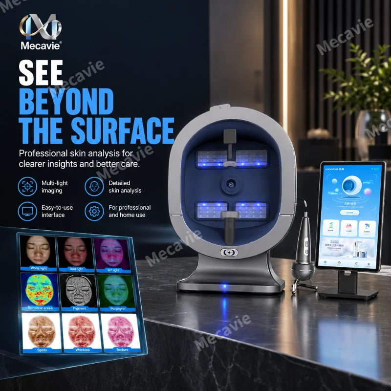Professional 3D Facial X5 Camera Scanner Digital Skin And Hair Analysis Measuring Machine UV Facial Scanner Skin Analyzer
