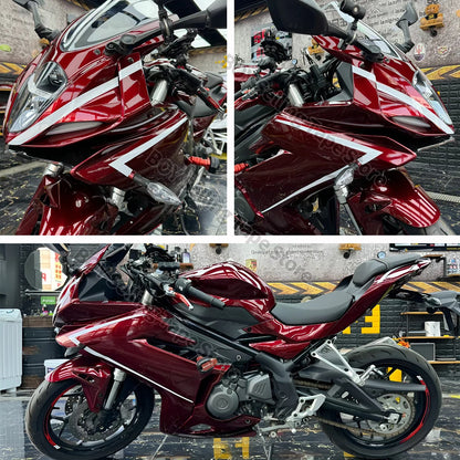 Motorcycle Wrap Car Vinyl Film High Glossy Liquid Metallic Dragon Blood Red PET Waterproof Car Wrapping Foil with Air Release