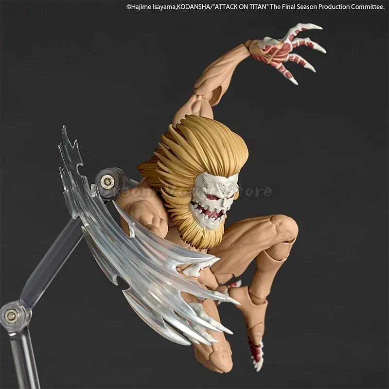In Stock KAIYODO Amazing Yamaguchi Revoltech Attack on Titan Jaw Titan Action Figure Toy Model Gift