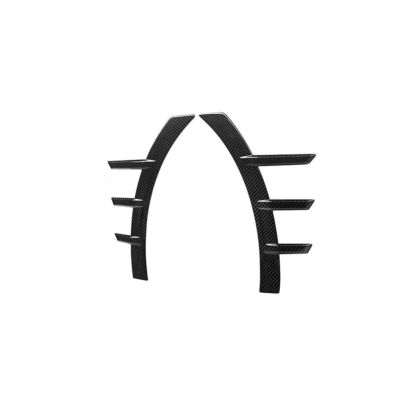 Real Dry Carbon Fiber Front/Rear Bumper Side Fender Trim Cover Side Spats Canards Body Kits For BMW G87 M2 2023+