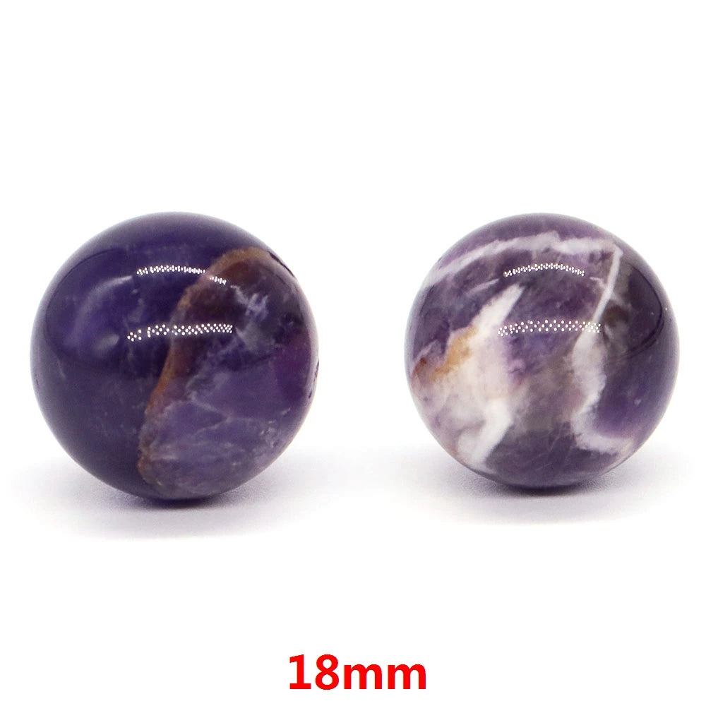 16mm 18mm 20mm 25mm 30mm 40mm Balls Natural Stone Amethyst Crystal Sphere Reiki Healing Mineral Specimen Globe Chakra Home Decor