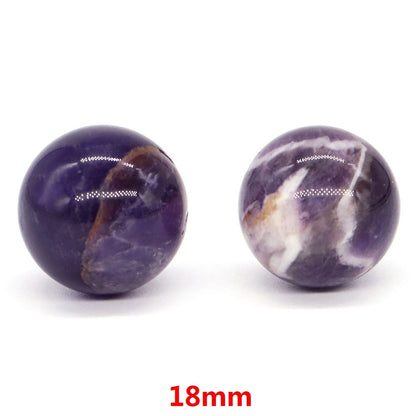 16mm 18mm 20mm 25mm 30mm 40mm Balls Natural Stone Amethyst Crystal Sphere Reiki Healing Mineral Specimen Globe Chakra Home Decor