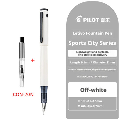 Japan PILOT Fountain Pen M/F Alloy Nib Ergonomic Grip F/M Nib Calligraphy Pens Luxury Daily Writing Drawing Signature Stationery