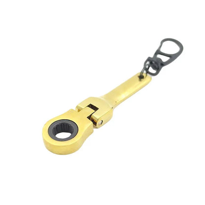 Tuningkeychains JDM Car Auto Tuning Parts 10mm Ratchet Wrench Keychain Keyring Key Ring Metal