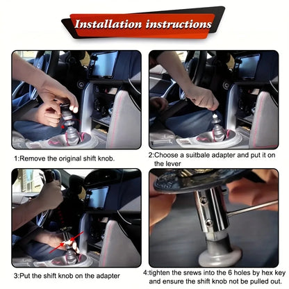 Universal Car Katana Gear Lever Knob Gear Shift Knob - JDM Racing Style Aluminum Alloy Shifter for Manual Transmission