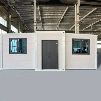 20ft Wood Nordic Folding Container House 2 Bedroom Prefab Tiny Home with Bathroom Easy Assembly for Outdoor Camping