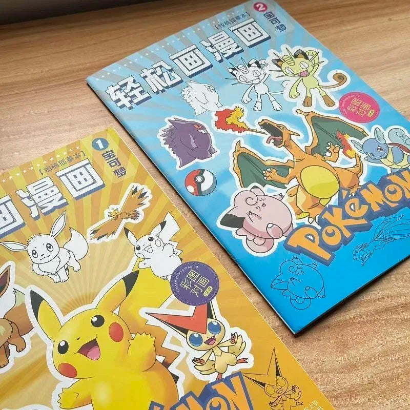 Kawaii Coloring Book Drawing Line Art Sketchbook Handwriting Control Painting Practice Book  Reward Collection Gift