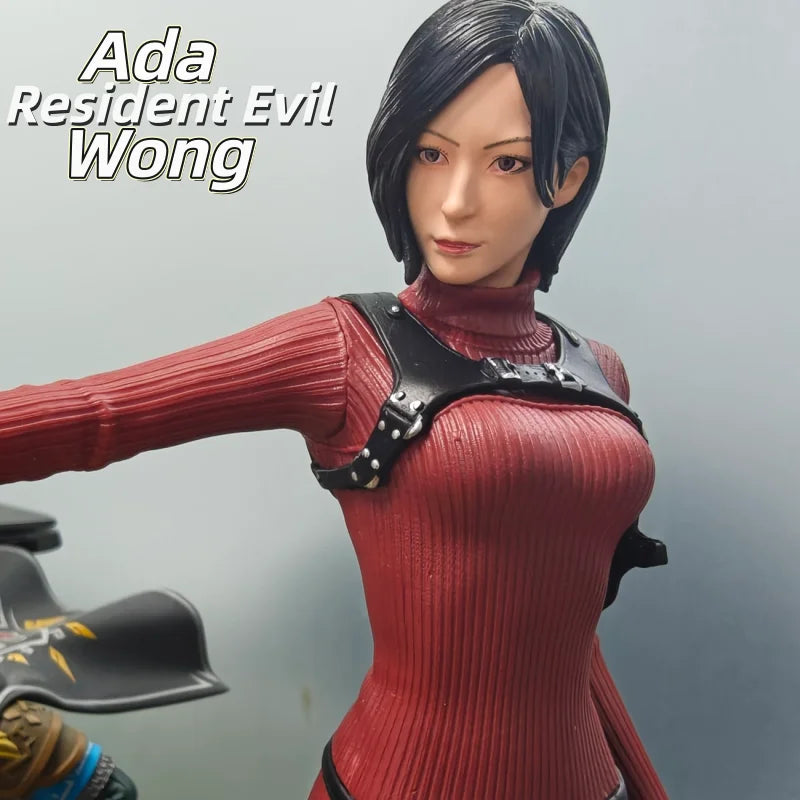 New Resident Evil Ada Wong 1/6 Scale Anime PVC Figure Red Dress Ver Zombie Hunter Collectible Statue Ornament Toy Gift In Stock