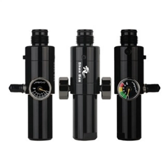 Shan Bao Black Diving Valve Double Gauge Barostat Switch CO2 Accessories Inflation Pressure Valve G1/2-14