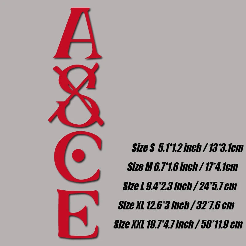 'ASCE"decal,creative&fashion decal for anime fans,high quality for car truck &laptop,waterproof car exterior decoration