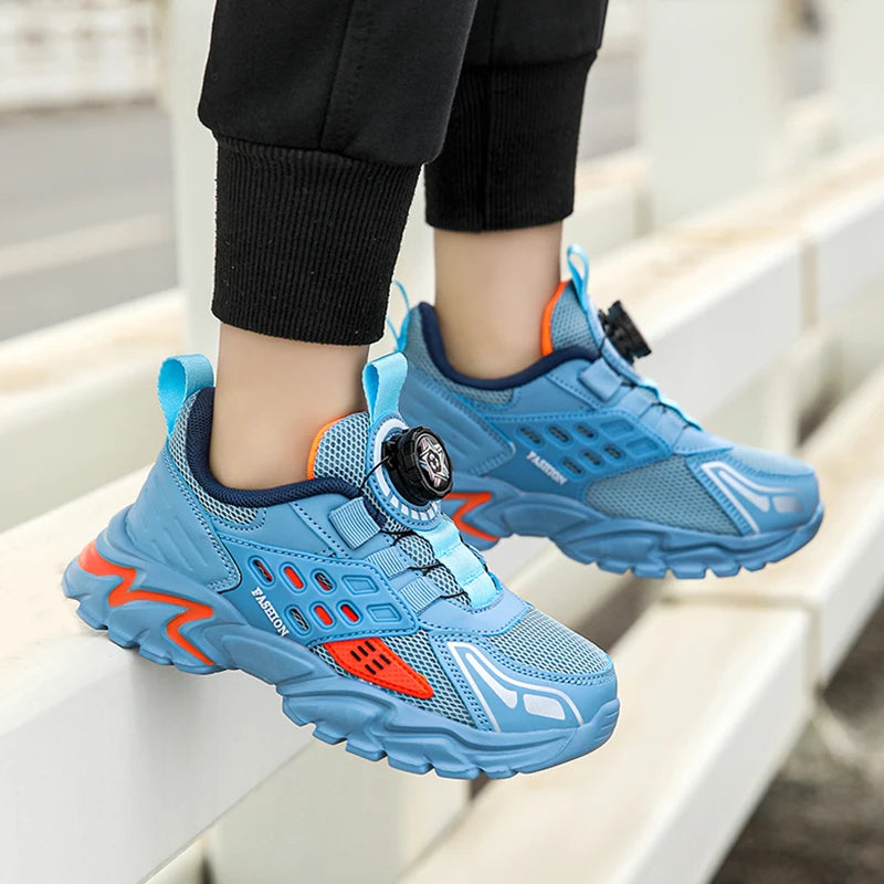 Children Athletic Sneakers Summer Breathable Lightweight Outdoor Running Shoes Non-slip Tennis for Boys Kids Sports Size 28-39