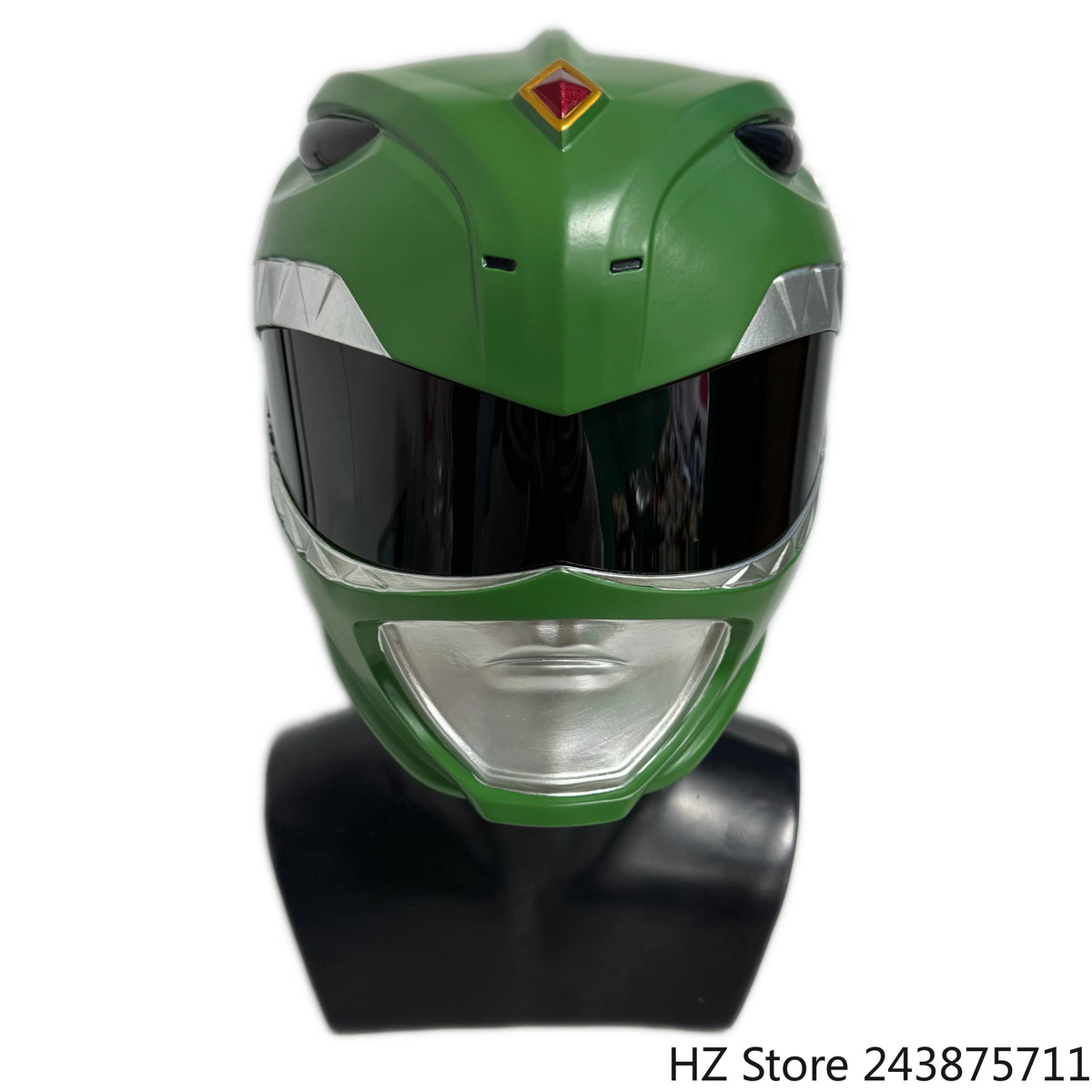 Power Rangers Lightning Collection Mighty Morphin Green Ranger Helmet Replica Green Helmet Cosplay Toy for Birthday Gift TK187