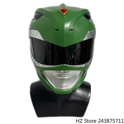 Power Rangers Lightning Collection Mighty Morphin Green Ranger Helmet Replica Green Helmet Cosplay Toy for Birthday Gift TK187