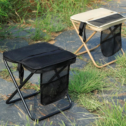 @*Foldable Backpack Stool Portable Folding Stool With Carry Bag Lightweight Mini Easy Carry Outdoor Chair For Travel For Travel
