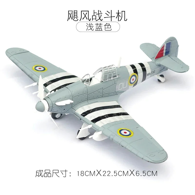 1/48 WWII Fighter Model 4D Assemble Aircraft Plastic DIY Accessories Toy Small Airplane Toy Diy Craft Kits for Adults