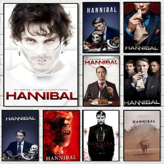 H-Hannibal Classic Vintage Posters Vintage Room Home Bar Cafe Decor Nordic Home Decor
