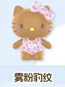 New Hello Kitty Swimsuit Party Series Blind Box Cute Mini Beans Doll Car Dashboard Figurine Ornament Surprise Box Birthday Gift