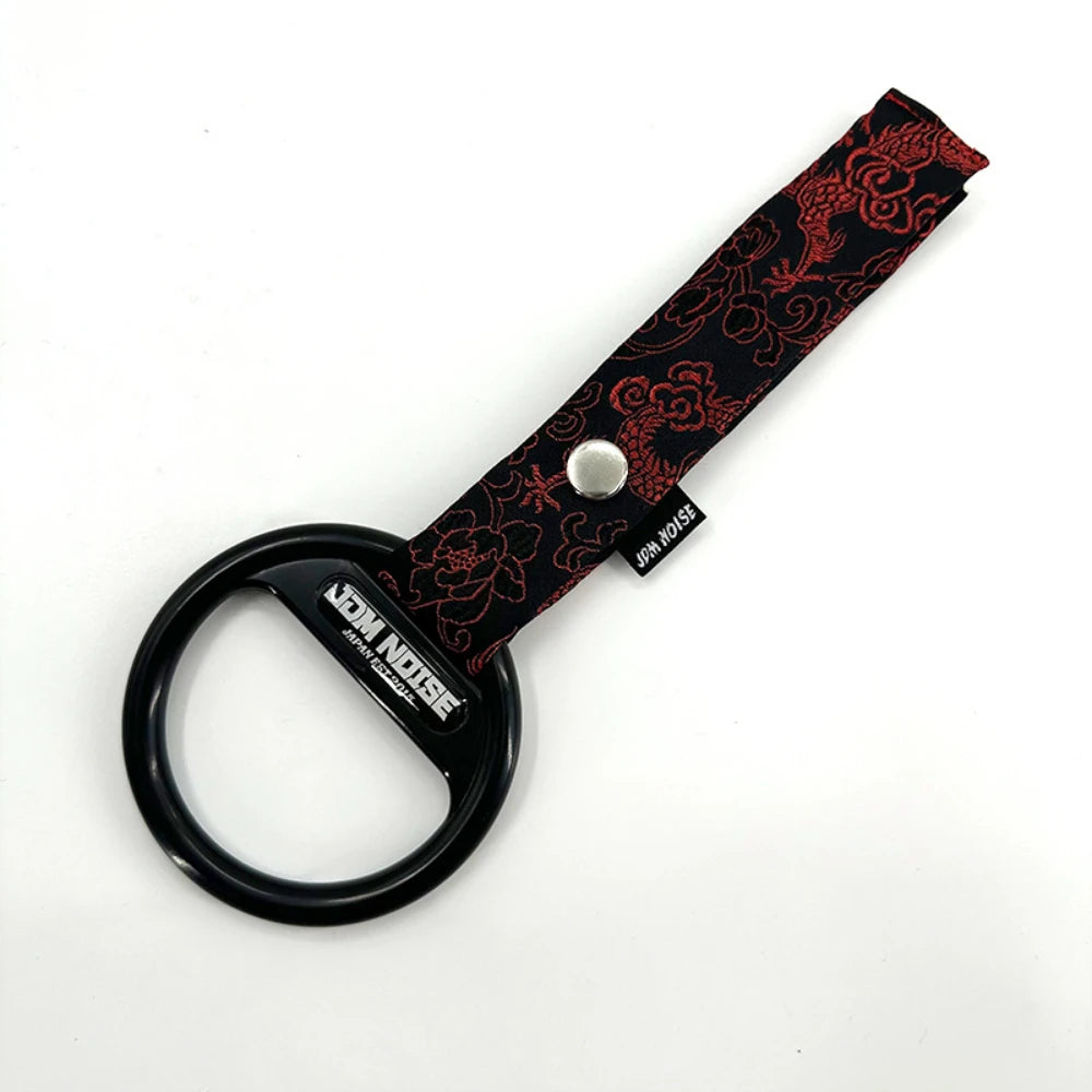 Japan Style Jdm Car Tsurikawa Lucky Cat Dragon Pattern Decorative Trailer Strap Universal Towing Accessory for Trailers
