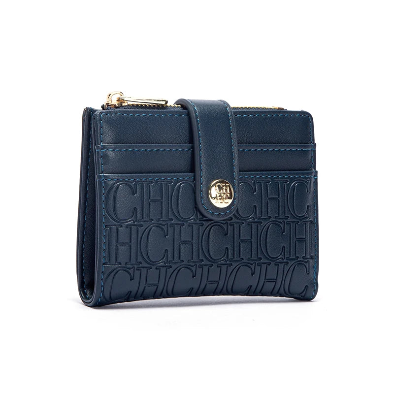CHCH Fashion Classic Retro Men's and Women's Universal Wallet Letter Printed Portable Card Bag Zero Wallet
