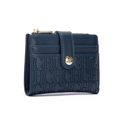 CHCH Fashion Classic Retro Men's and Women's Universal Wallet Letter Printed Portable Card Bag Zero Wallet