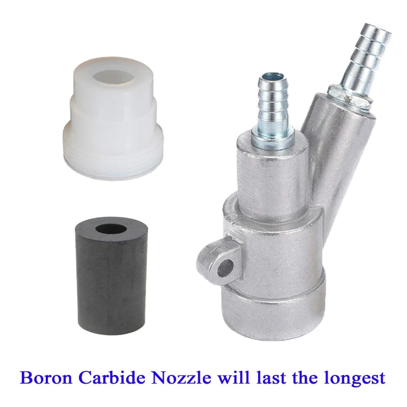 35/40/60/80mm Sand Blaster Gun Kit,Sandblaster Sandblasting Gun for Sandblast Blast Cabinet with Boron Carbide Nozzle