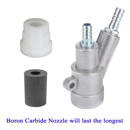 35/40/60/80mm Sand Blaster Gun Kit,Sandblaster Sandblasting Gun for Sandblast Blast Cabinet with Boron Carbide Nozzle