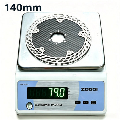 Ultra Light Carbon Fiber Bicycle Disc Brake Rotor 140mm 160mm 180mm 6-Bolt Center Lock Floating Brake Disc Stainless Steel Heat