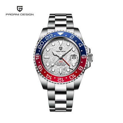 PAGANI DESIGN New Men Watch GMT Mechanical Wristwatch 40mm Automatic Watch Stainless Steel Waterproof Business Watches for Man