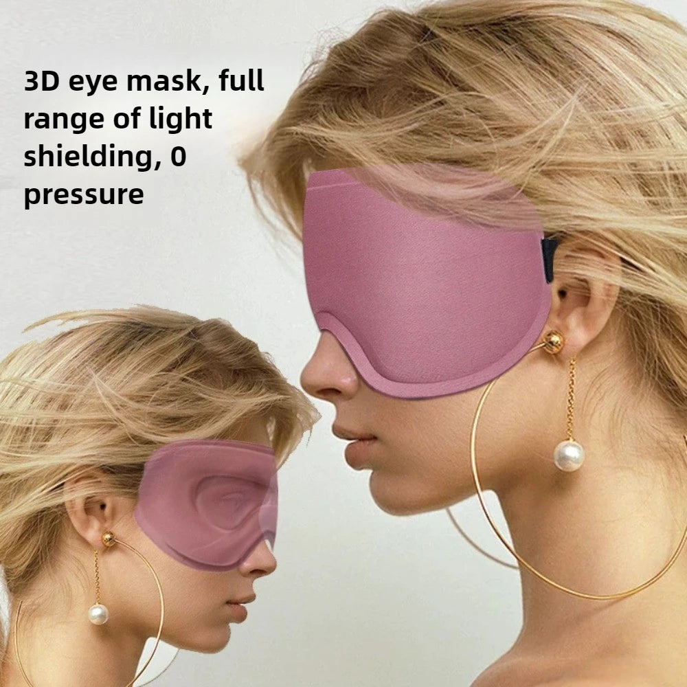 Travel 3D Sleeping Mask Blockout Light Sleep Mask Memory Foam Eyeshade Blindfold Sleep Masker Sleeping Aid Face Mask Eyepatch