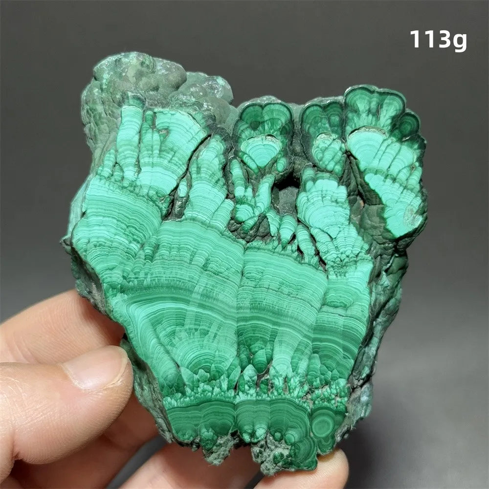 5A+ Natural Malachite Mineral Raw Stone Slice Home Office Feng Shui Decoration Therapy Spiritual Meditation Gem