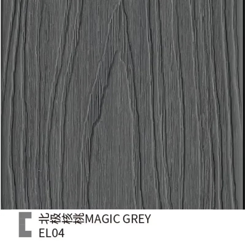 WPC Wall Panel Louver Cladding Exterior Cladding Waterproof Wood Grain Villa Garden Yard Patio Backyard Outdoor Privacy Modern