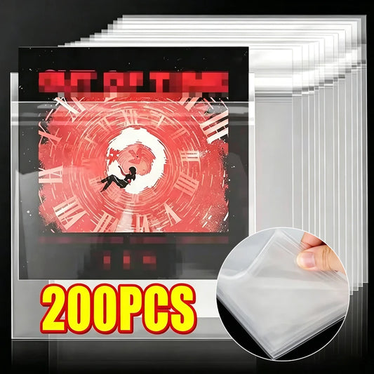 Wholesale 5-200Pcs Recording Protective Sleeves 12"OPP LP Vinyl Inner Outer Plastic Record Self Adhesive Records Bag Storage Bag